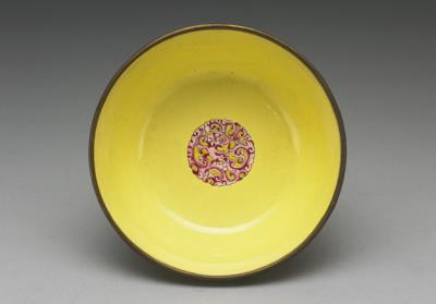 图片[3]-Painted enamel plate with flower decoration, Qianlong reign (1736-1795), Qing dynasty-China Archive